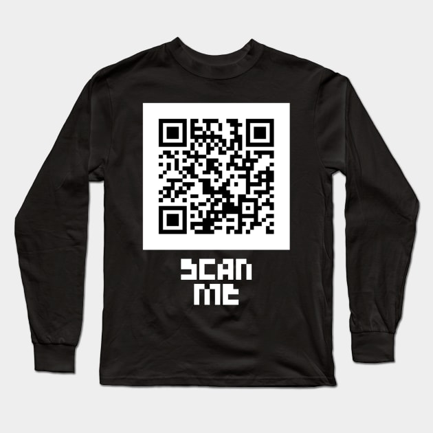 Qr Code Generator Scan me Long Sleeve T-Shirt by starnish